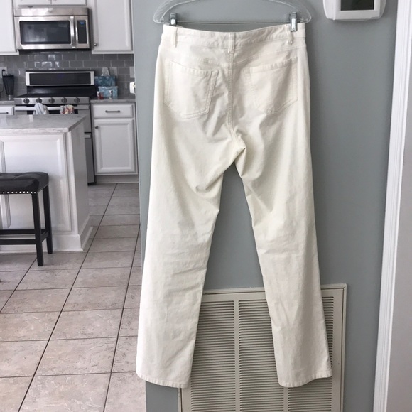 Jones New York Cream Lexington Straight Jeans - Picture 3 of 3